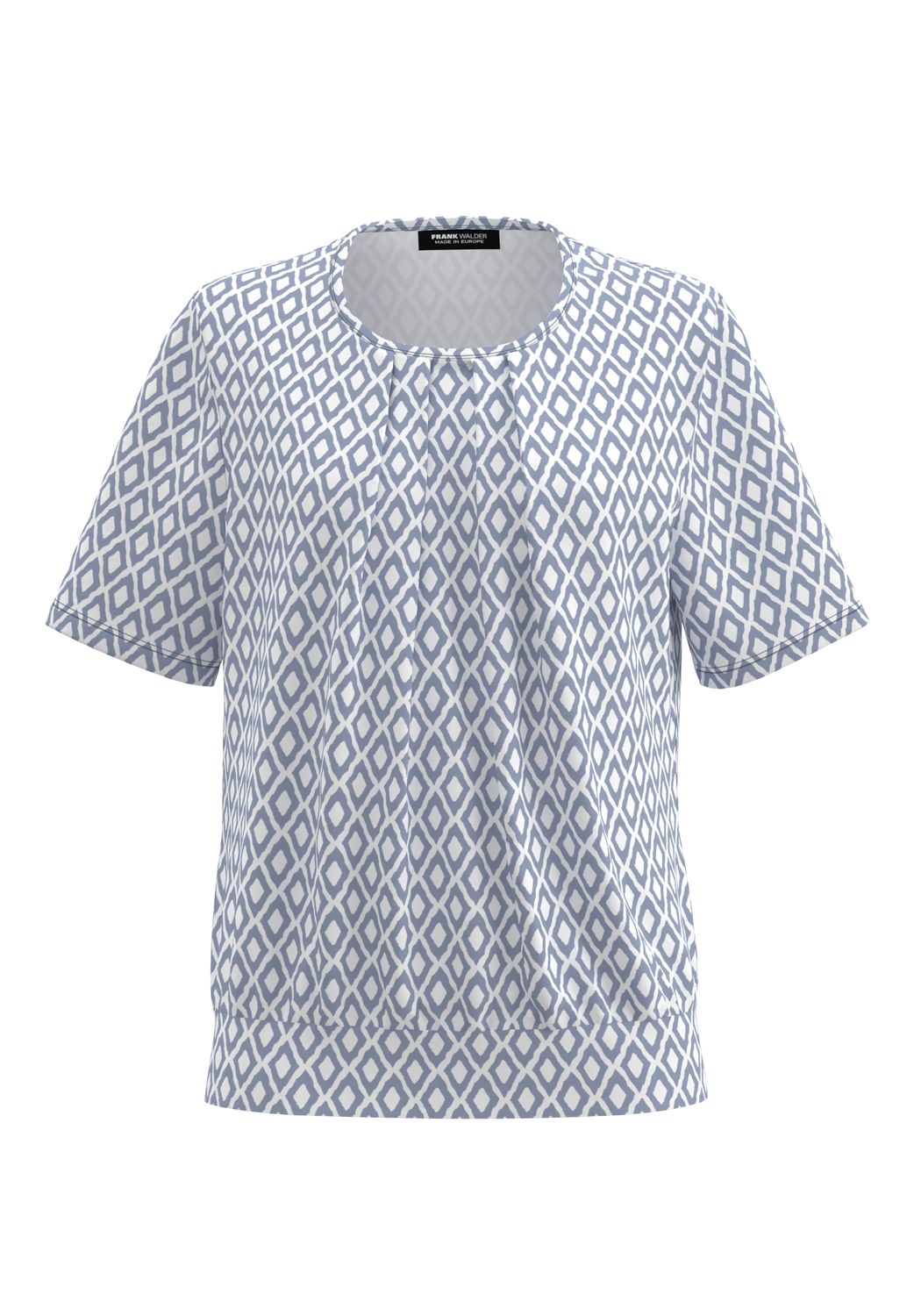Frank Walder Blouse Shirt Print Blauw