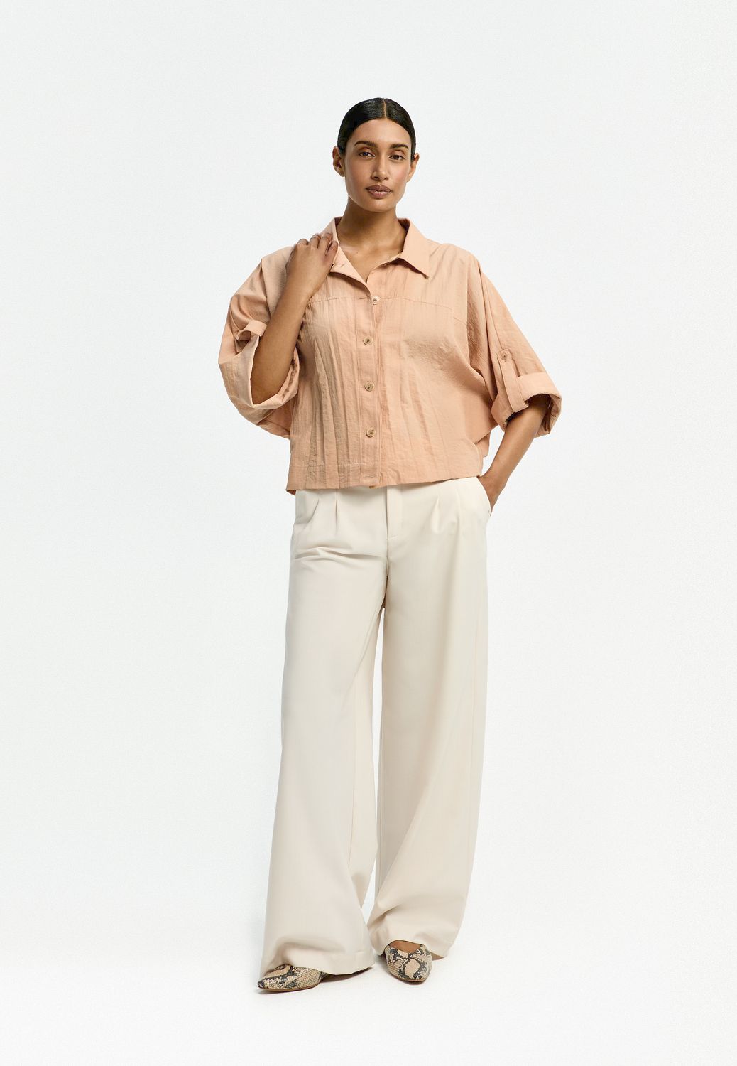 Xandres blouson Hibis beige