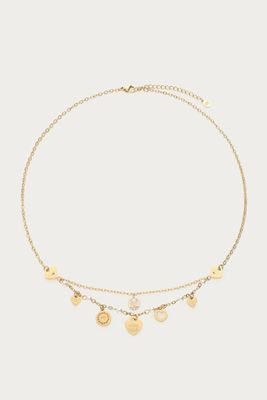 My Jewellery Ketting met hartjes en imitatieparels "Dream Chaser" Goud