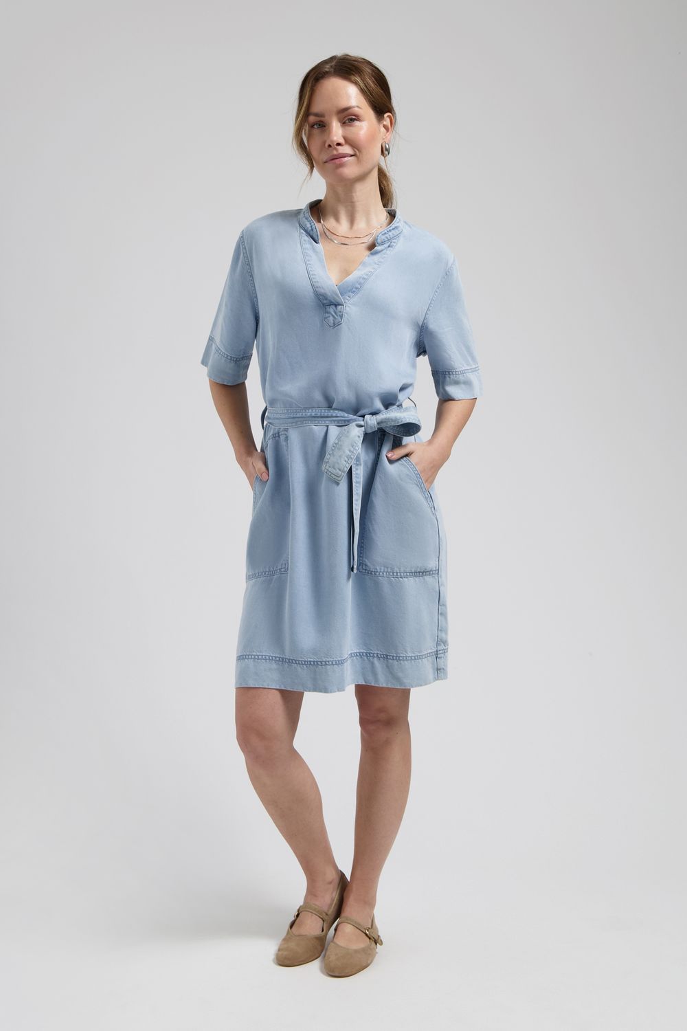 Florez Kayley dress Blauw CR0440