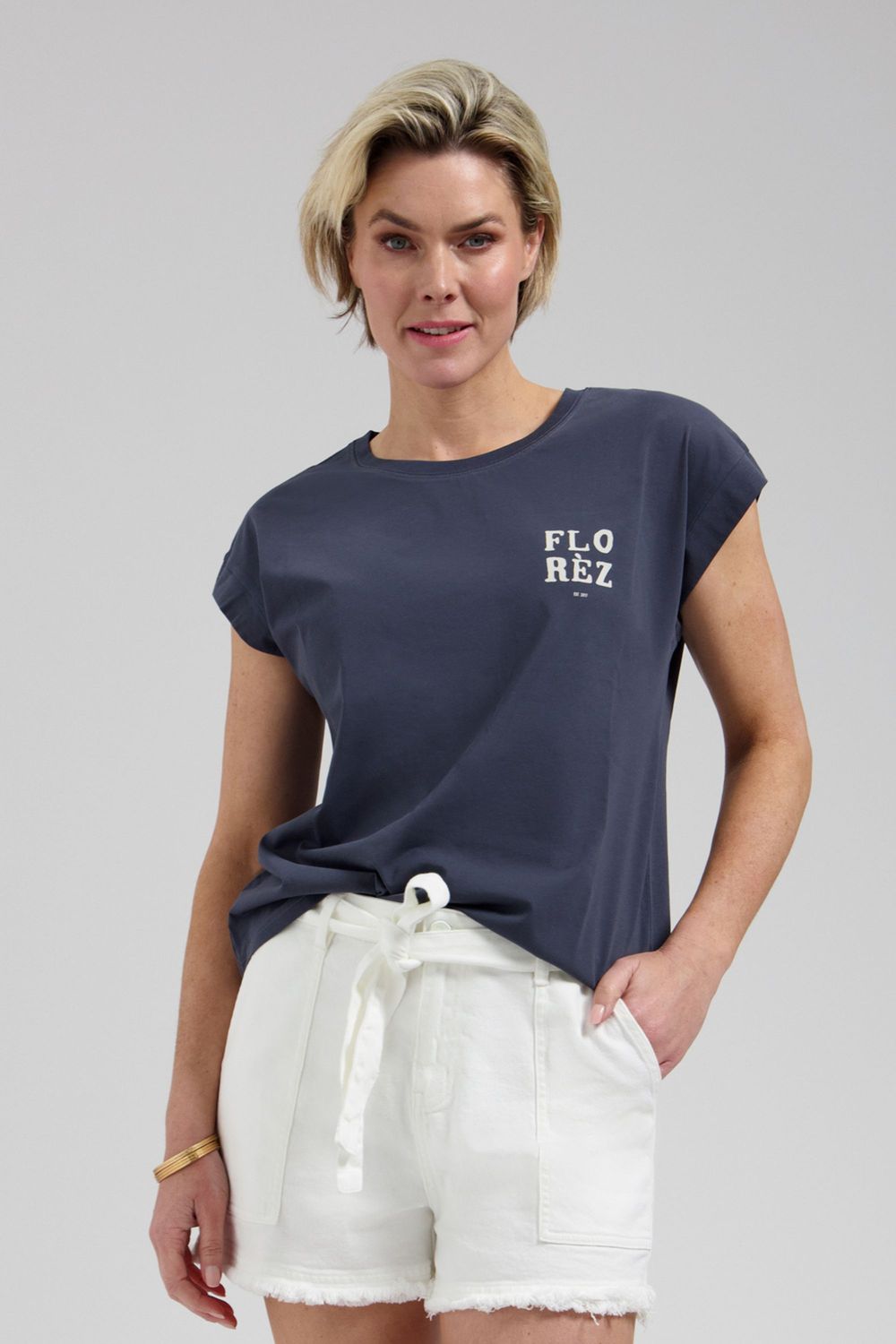 Florez Coco T-shirt Blauw CR0505