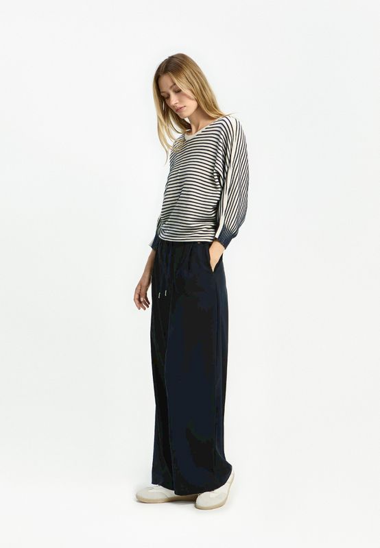Xandres top Geboni blauw/wit