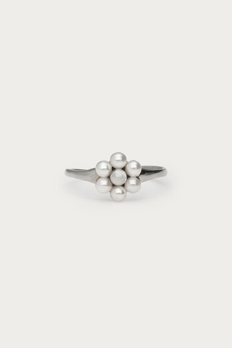My Jewellery Ring met zoetwaterparel bloem Zilver