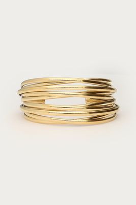 My Jewellery Tropical bangle met gekruiste draden Goud