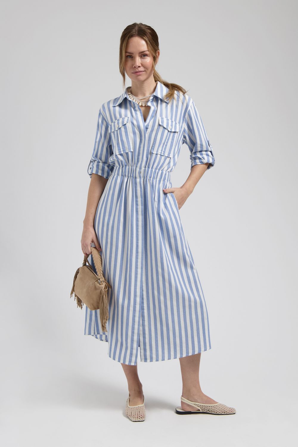 Florez Maya dress Blauw CR0426