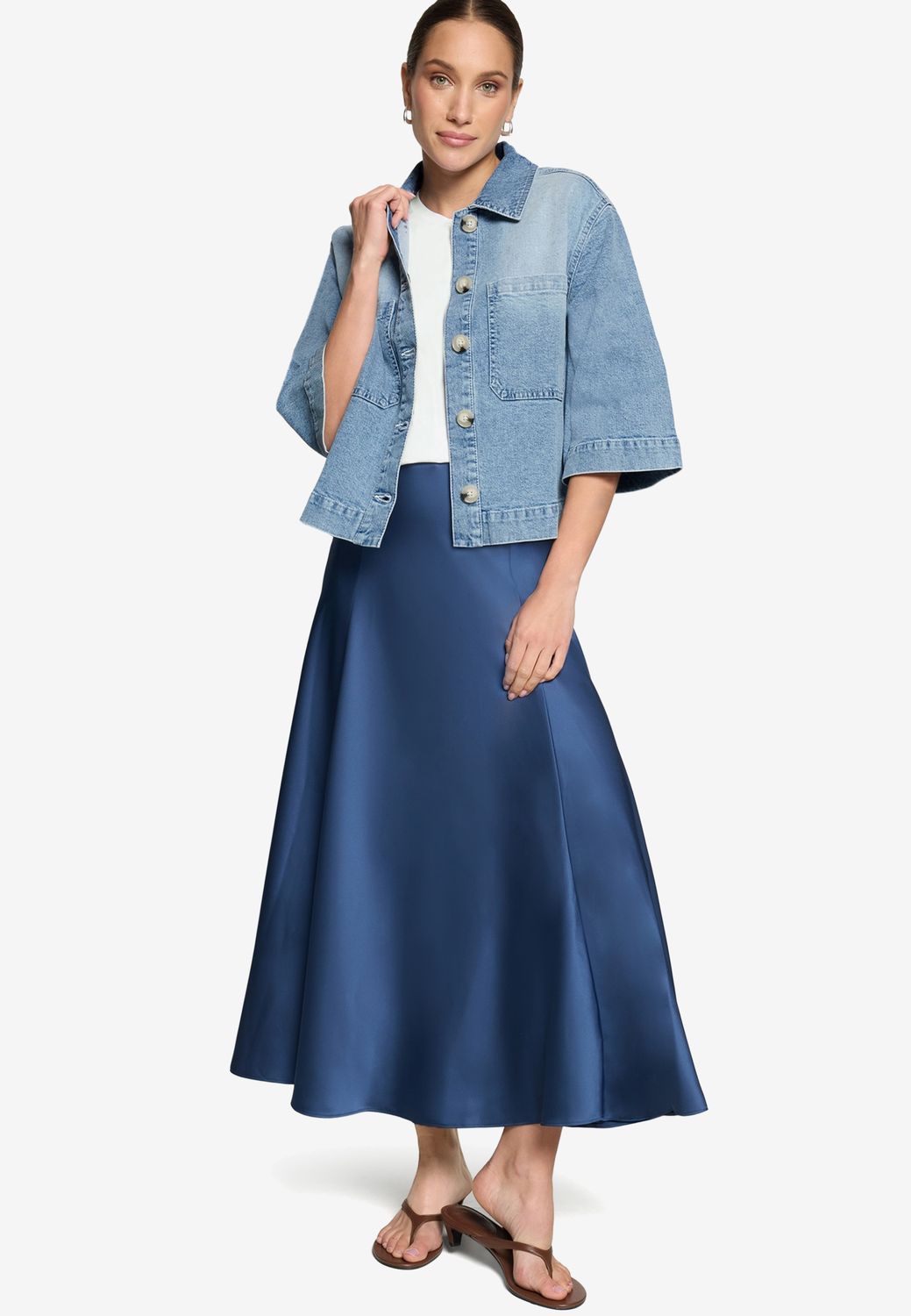 Zero denim jacket short sleeves