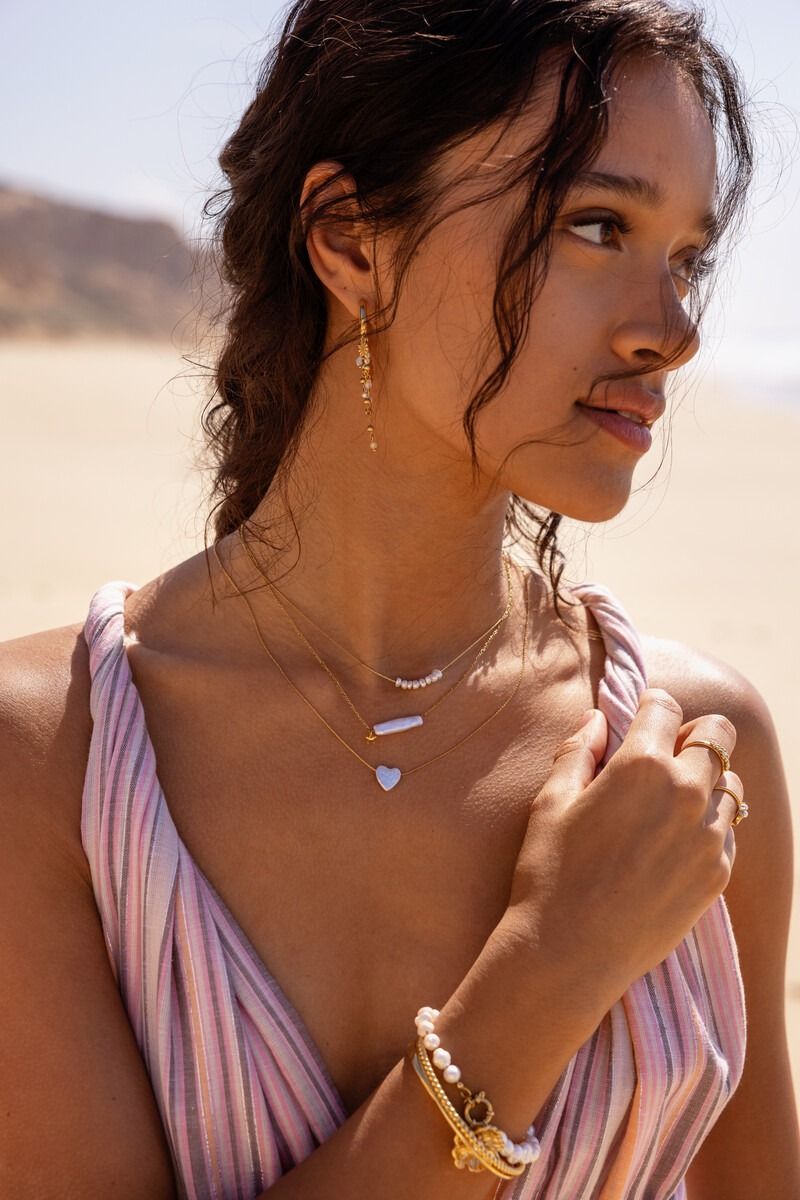 My Jewellery Minimalistische ketting met zoetwaterparels Goud