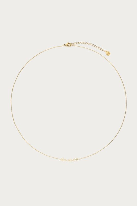 My Jewellery Minimalistische ketting met zoetwaterparels Goud
