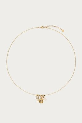 My Jewellery Ketting met ranonkel bloem en zoetwaterparels Goud