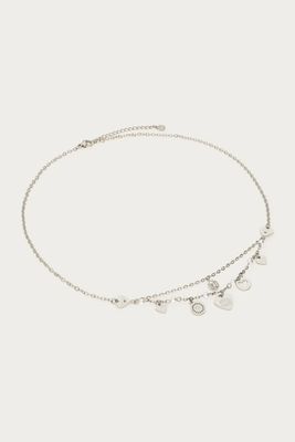 My Jewellery ketting met hartjes en imitatieparels "Dream Chaser" zilver