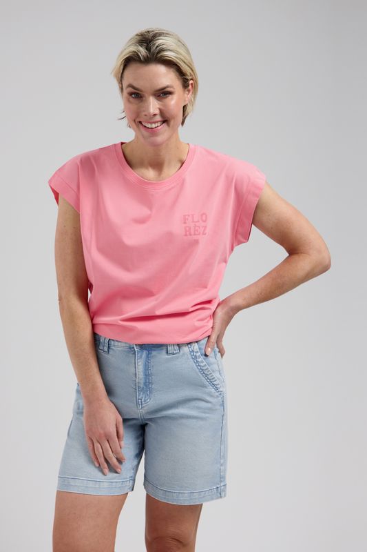 Florez Coco T-shirt Roze CR0505