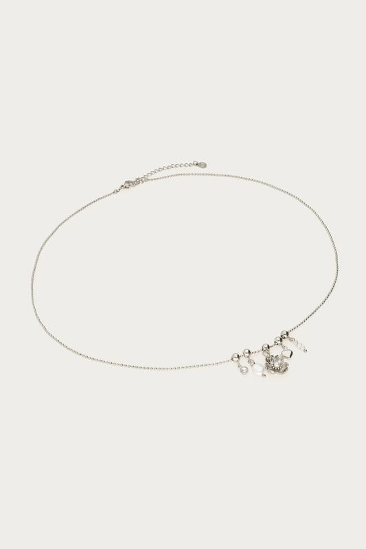 My Jewellery Ketting met ranonkel bloem en zoetwaterparels zilver