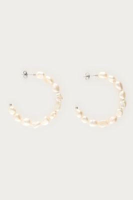 My Jewellery Statement oorringen met natuurlijke parels zilver