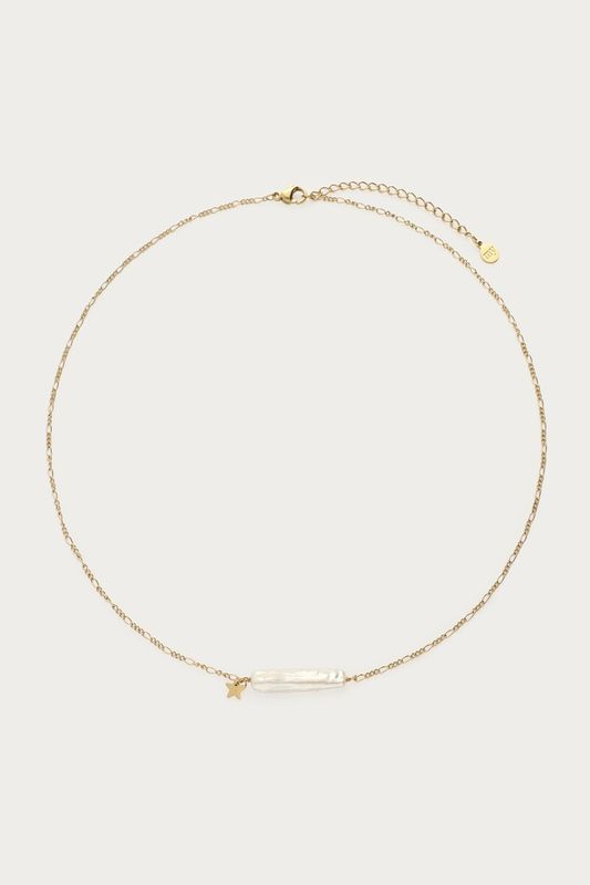 My Jewellery Ketting met natuurlijke parel bar en ster Goud