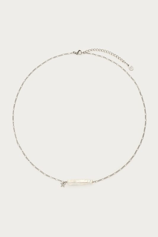 My Jewellery Ketting met natuurlijke parel bar en ster zilver