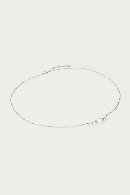 My Jewellery Ketting met natuurlijke parels en kralen zilver