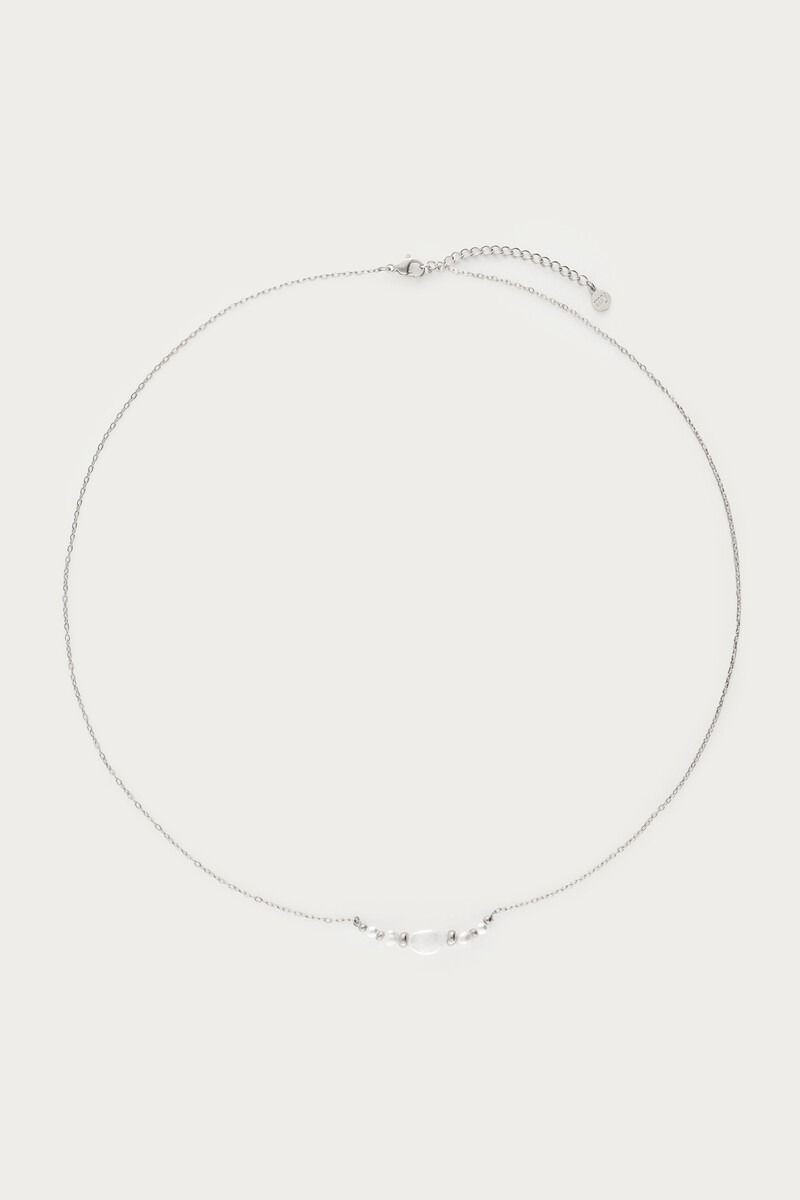 My Jewellery Ketting met natuurlijke parels en kralen zilver