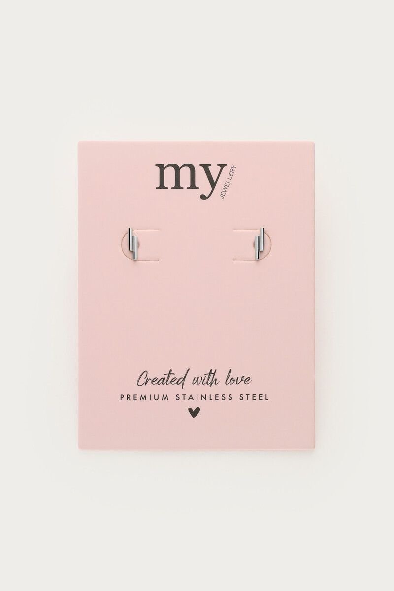 My Jewellery Oorbellen Studs Staafjes Zilver