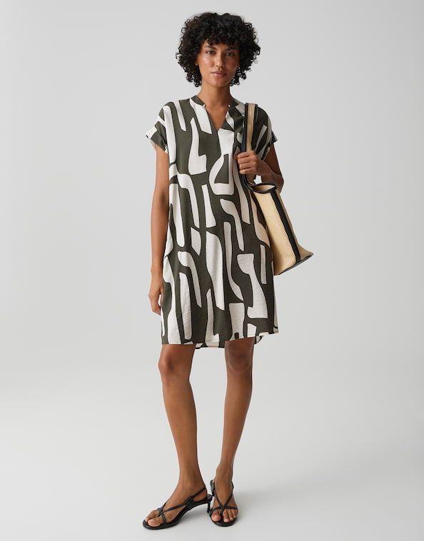 Opus jurk Wulana dune Bruin