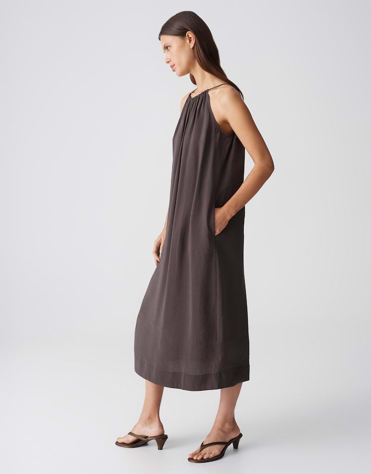 Opus jurk Widala Bruin