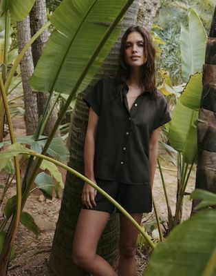 Opus jurk Falvia Bruin