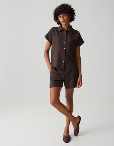 Opus jurk Falvia Bruin