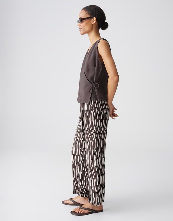 Opus jurk Marou bamboo Bruin