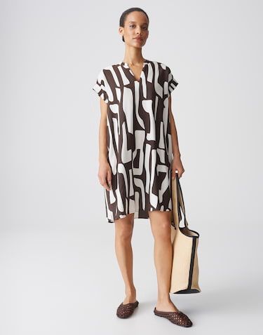 Opus jurk Wulana dune Bruin