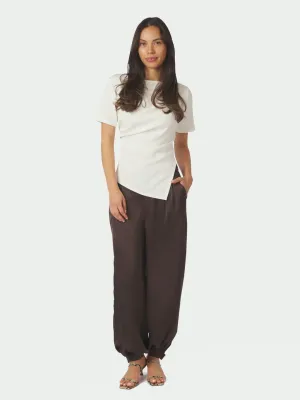 Neo Noir Fayla Drapy Satin Balloon Pants Bruin