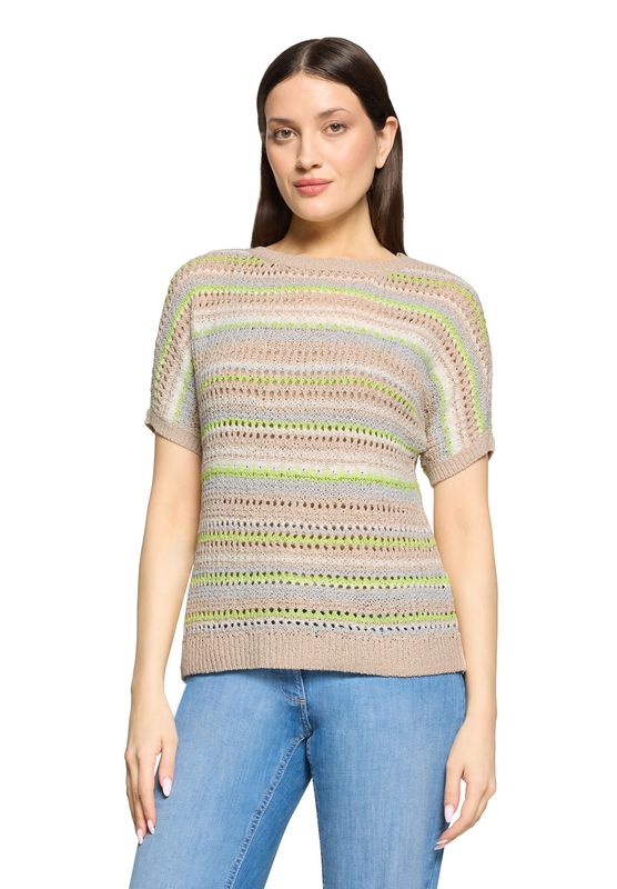 So Cosy April Standard Shirt Gestreept Beige