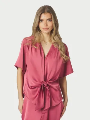 Neo Noir Casadia Heavy Sateen Blouse Roze