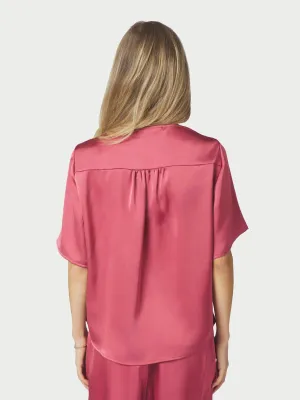Neo Noir Casadia Heavy Sateen Blouse Roze
