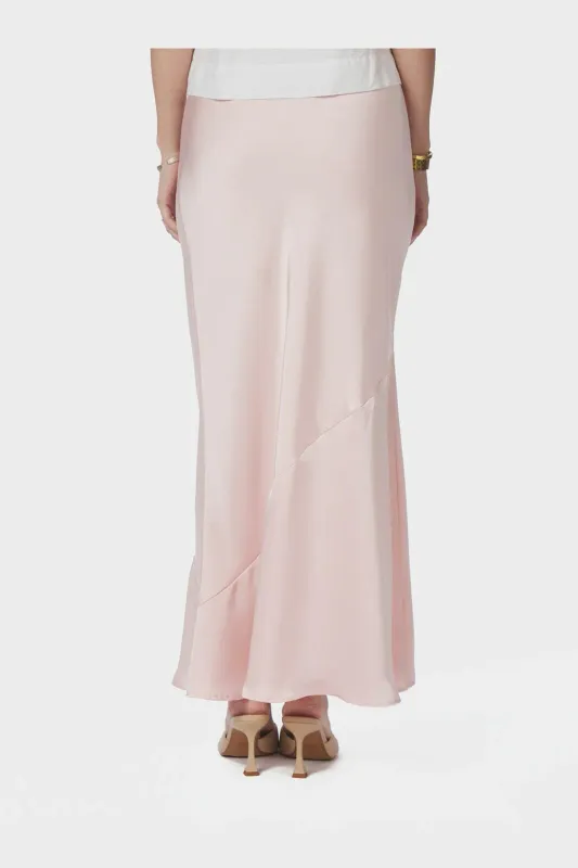 Neo Noir Ninad Heavy Sateen Skirt Roze