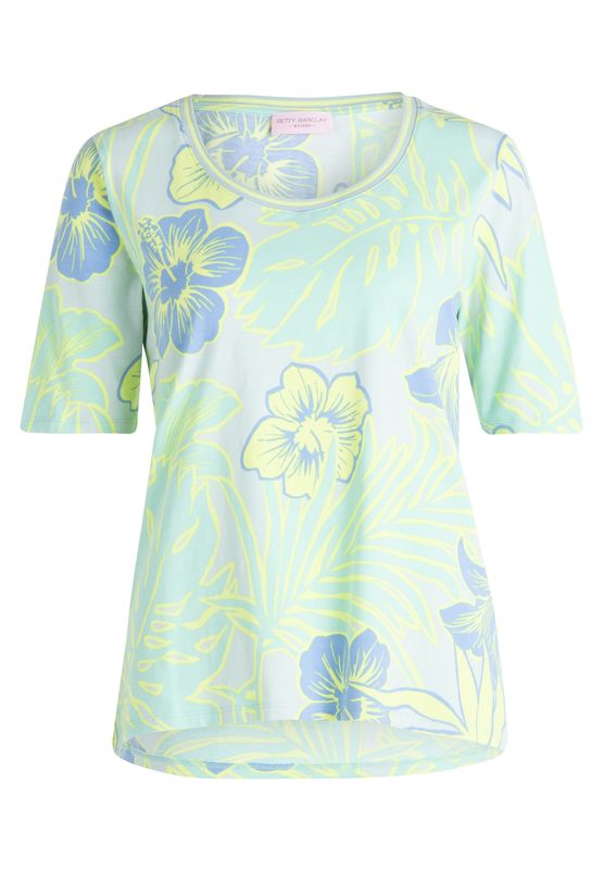 So Cosy April Standard Shirt met print Groen