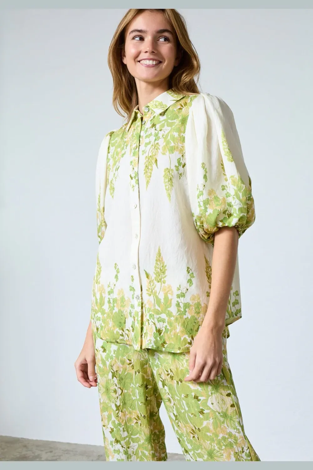 Sisters Point Blouse met print Groen