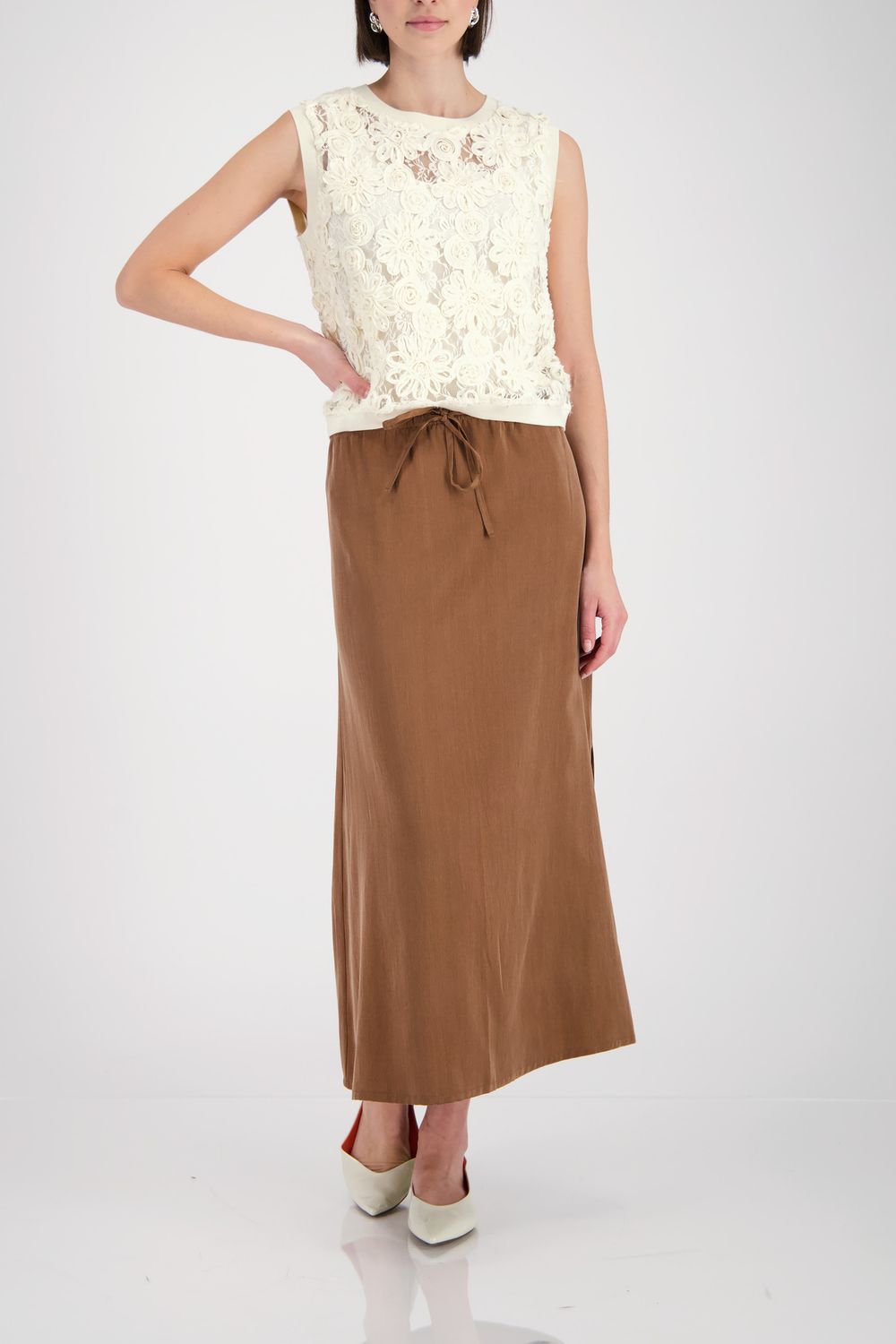 Monari Pullover marble Ecru 410858