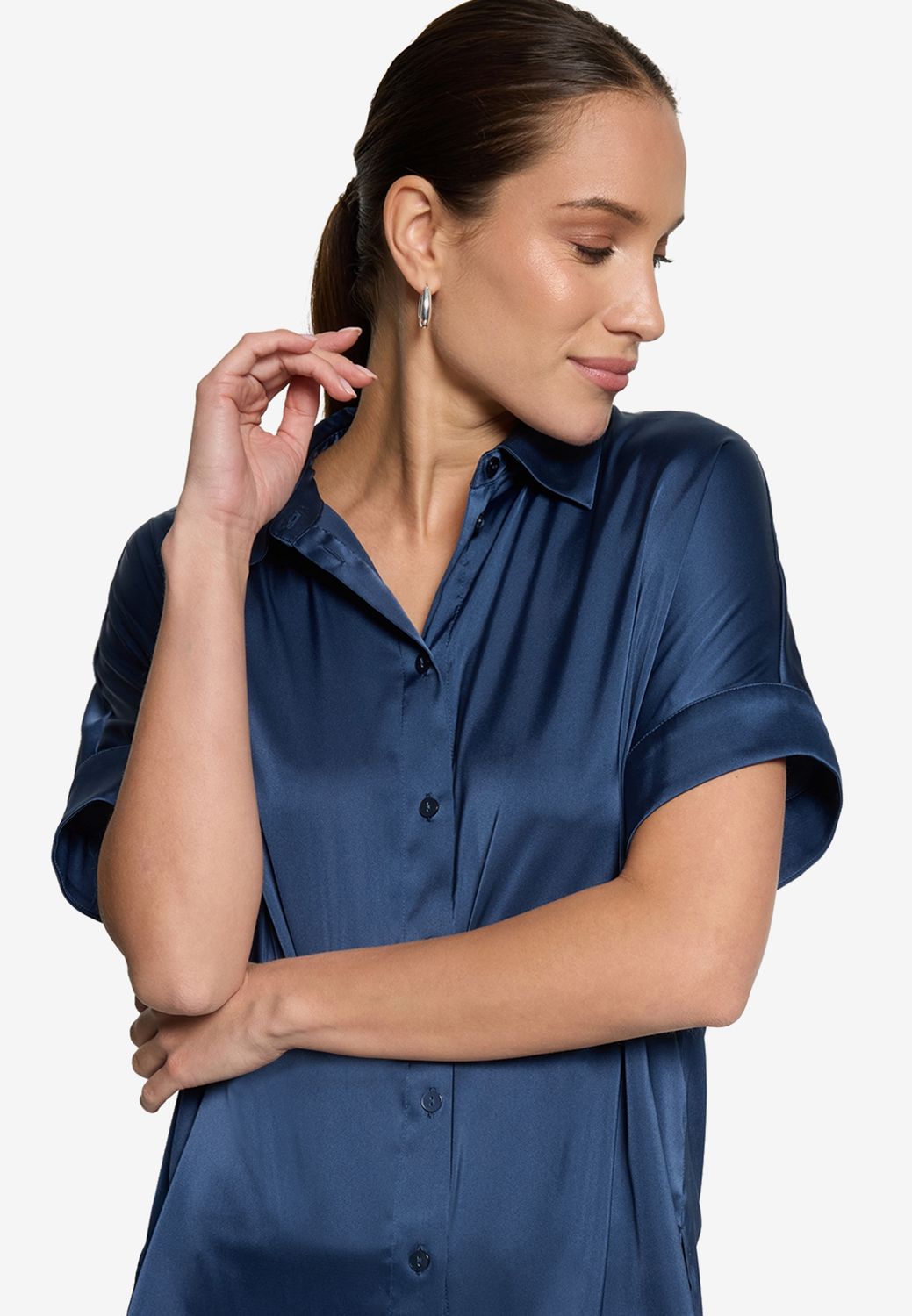 Zero blouse diep blauw