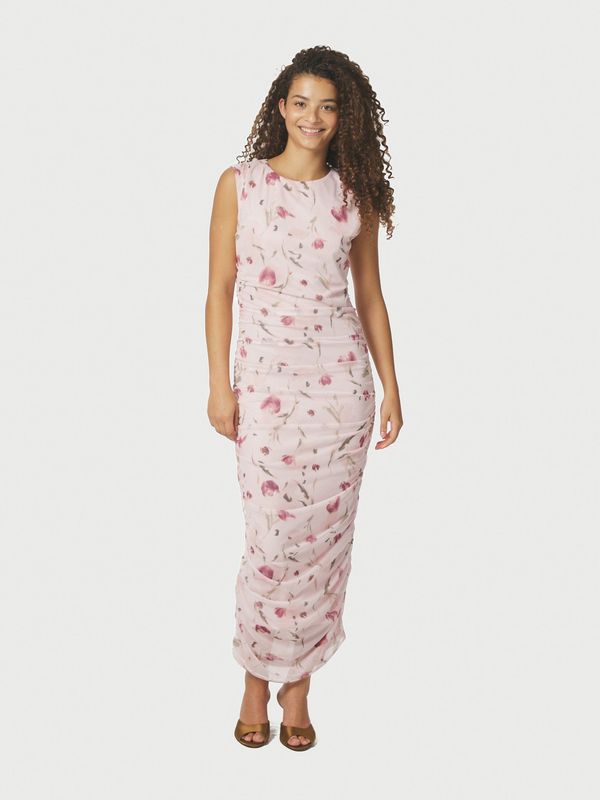 Neo Noir Corilina Artist Mesh Dress Roze
