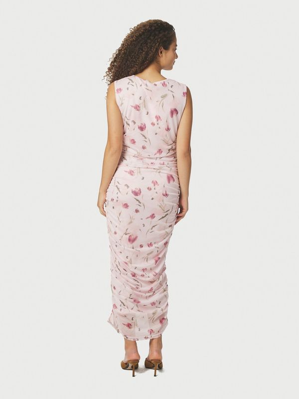 Neo Noir Corilina Artist Mesh Dress Roze