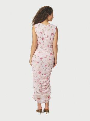 Neo Noir Corilina Artist Mesh Dress Roze