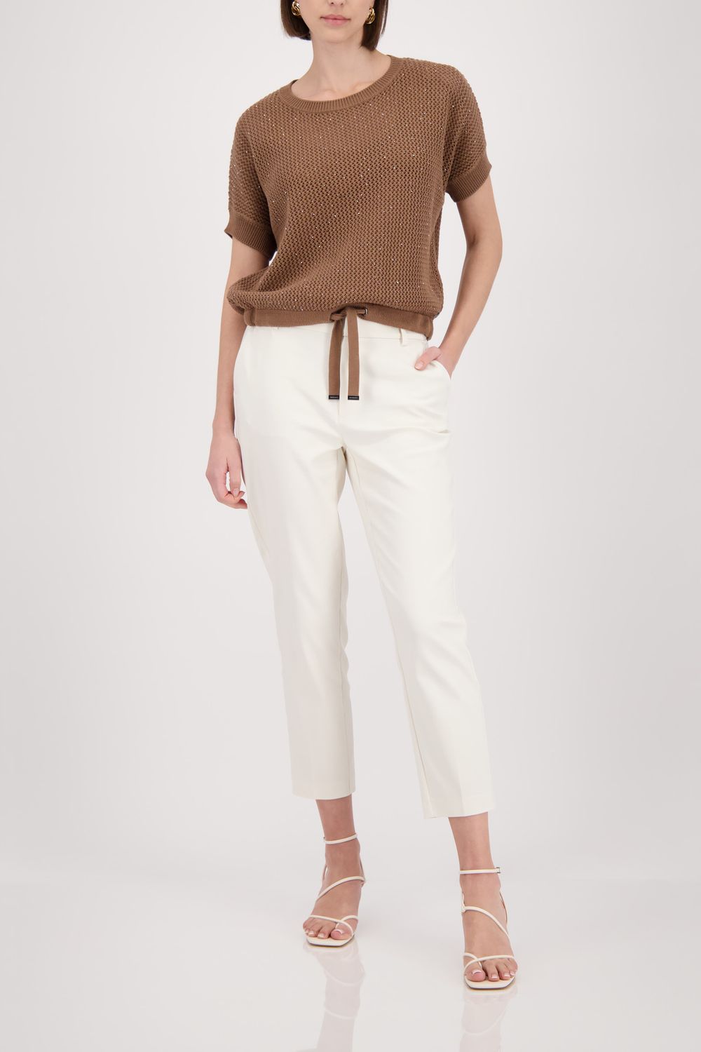 Monari Pullover mocca Bruin 410875