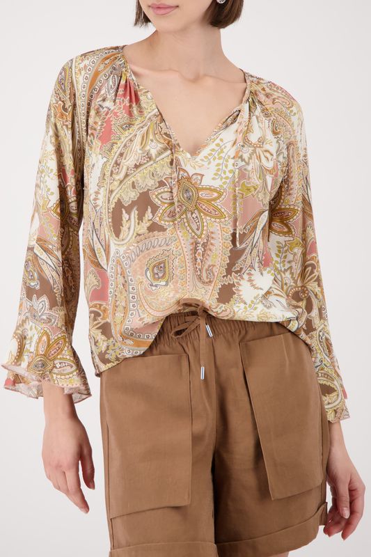 Monari Blouson print Bruin