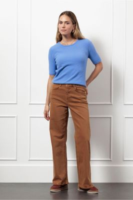 Studio Anneloes Lexie col denim trousers Bruin 13299
