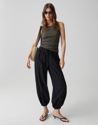 Opus Ilesso Slim geribde tanktop van BCI katoenmix