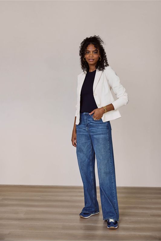 Studio Anneloes Bright Bonded Blazer Ecru