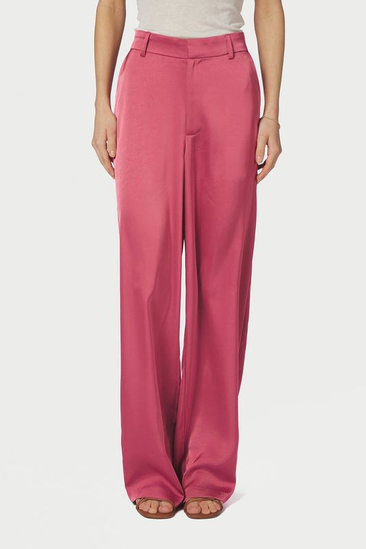 Neo Noir Emmett Heavy Sateen Broek Roze