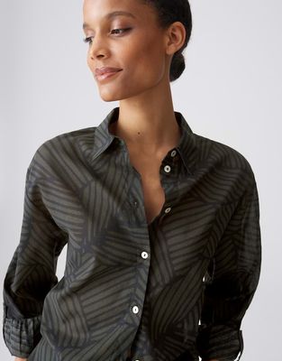 Opus Blouse Felora botanical Zwart