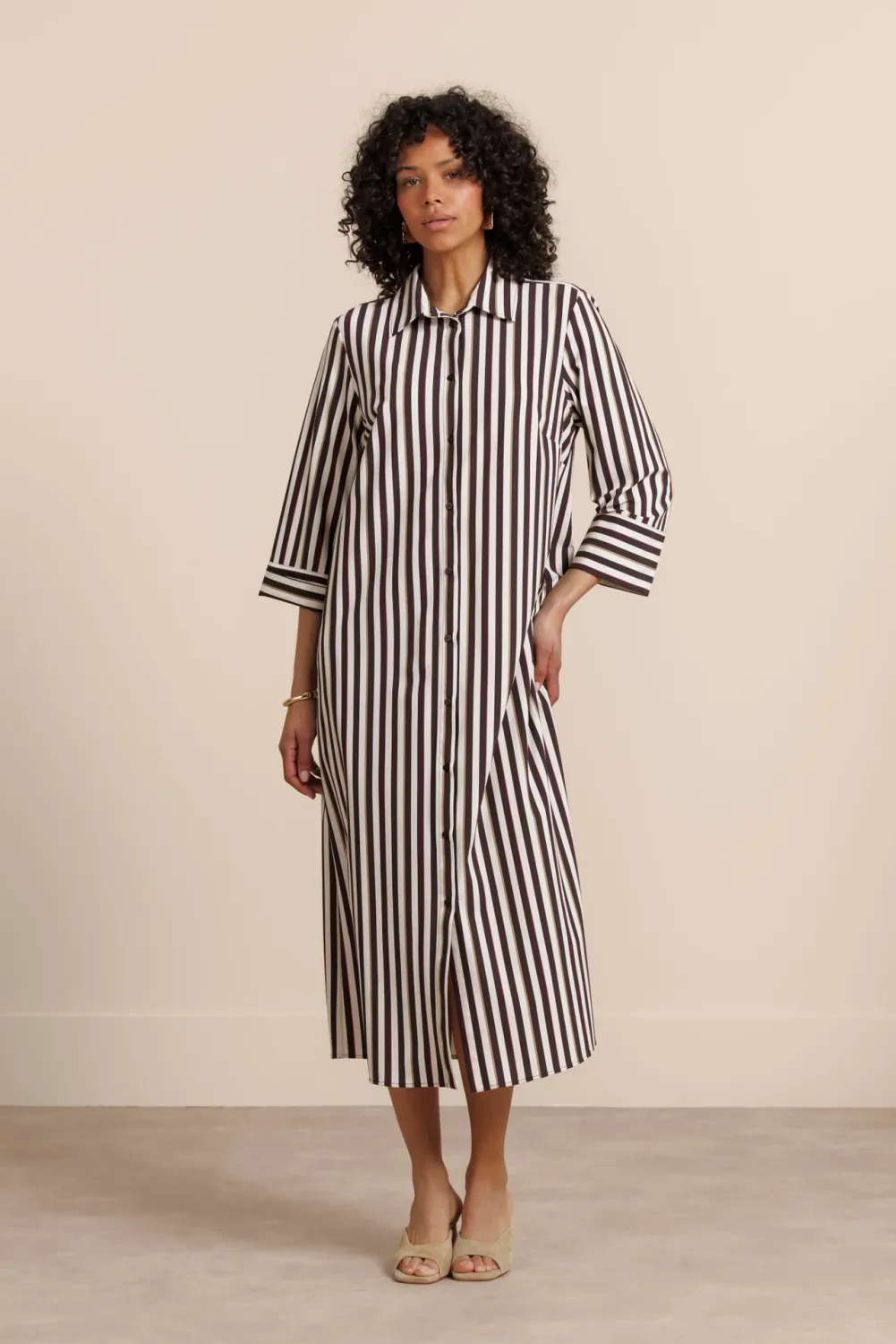 Studio Anneloes Soof stripe dress Multi