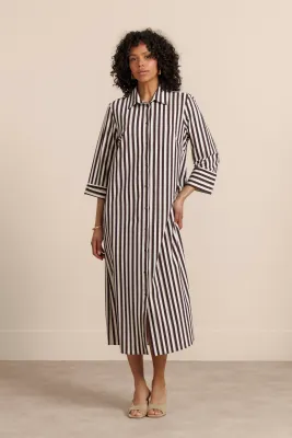 Studio Anneloes Soof stripe dress Multi