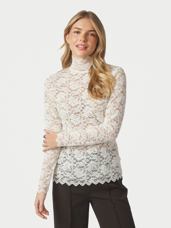 Neo Noir Liza kanten top off white Neo Noir Liza kanten top off white